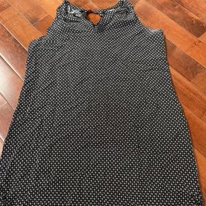 Black and White Printed Old Navy Blouse, size large